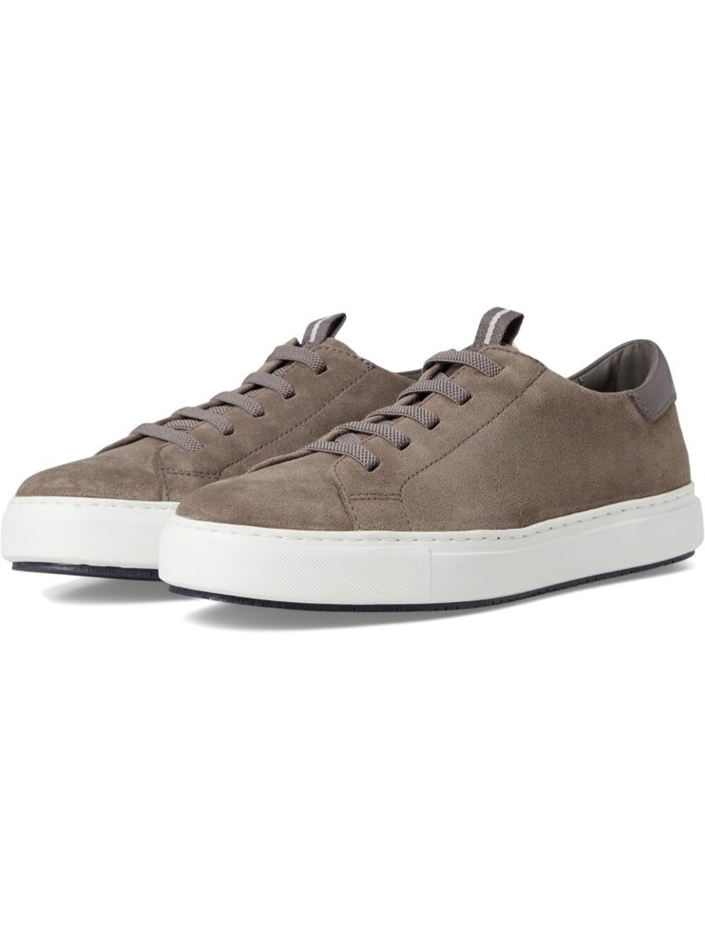 Johnston & Murphy Men's Grey Closed Toe Flexible Casual Leather Sneakers